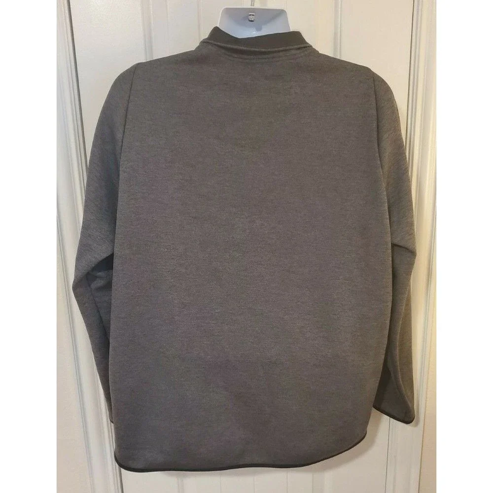 Nike Running Shirt 1/4 Zip Dri Fit Men's XL Gray Long Sleeve Active Wear EUC - Picture 4 of 5